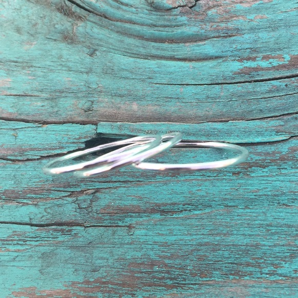 10 solid 925 stacking rings - Picture 6 of 8